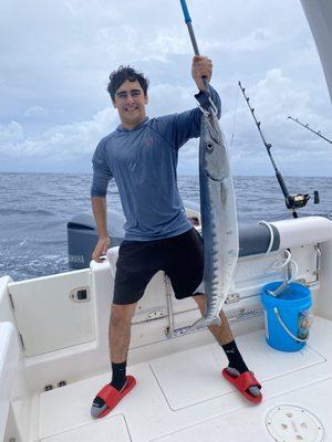 Barracuda caught by Dylan.