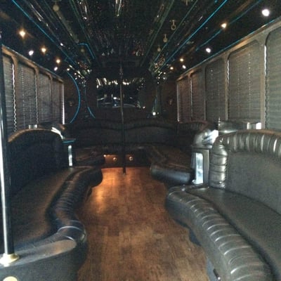 25 passenger Party Bus interior