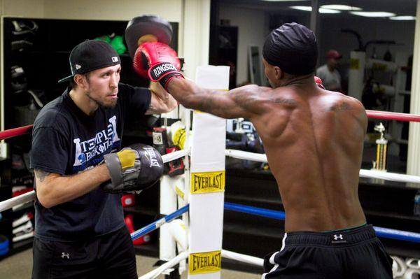 Mitt work is an excellent work out and great way to sharpen your boxing skill!