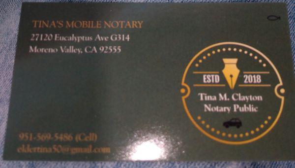 Tina's Mobile Notary