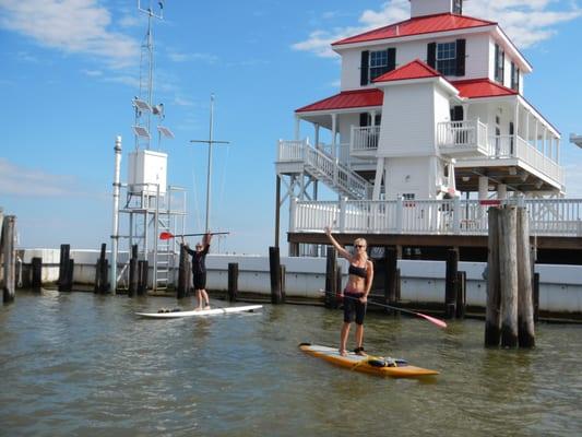 Lighthouse restored by L.P.B.F. after hurricane Katrina.