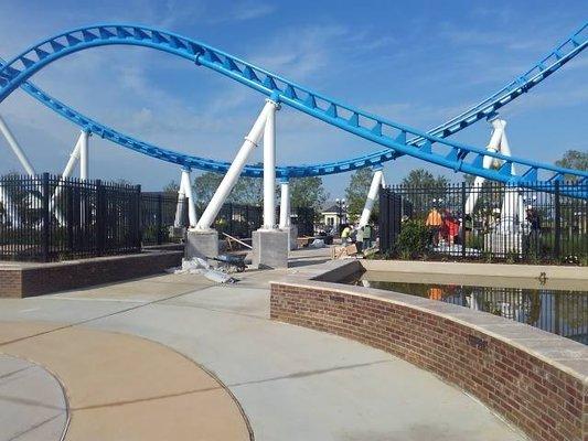 Brick Walls and Coping OWA Adventure Park, Foley Alabama