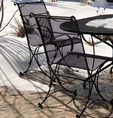 Our Woodard patio furniture has been exposed to the elements for years and is still like brand new.