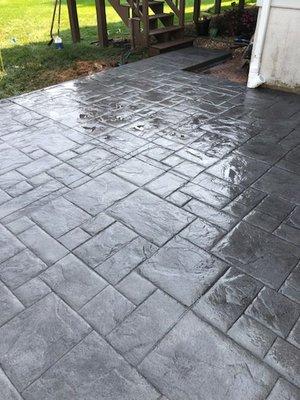 Stamped concrete