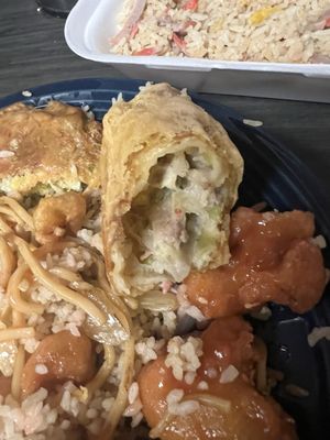 Egg roll, completely mushy