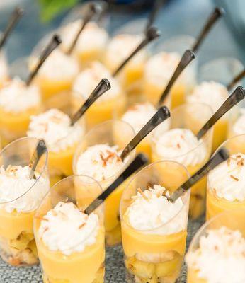 Passion fruit dessert shooters - a perfect summertime treat.