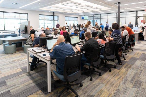 Our Career Center packed for one of our hiring events!