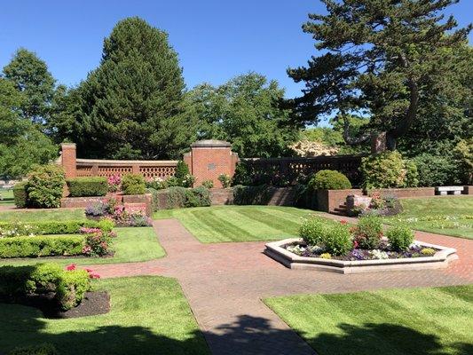 Beautiful heritage garden and architecture.