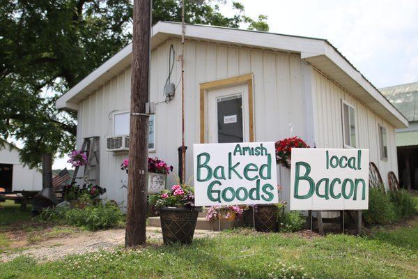 Our lil' shop is full of Fick Farms Fresh locally sourced and made baked goods.