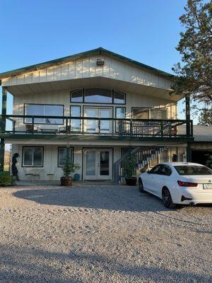 The guest house, upstairs!