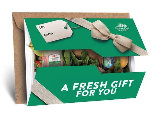 Green BEAN Delivery gift cards are a great way to give the gift of healthy eating!