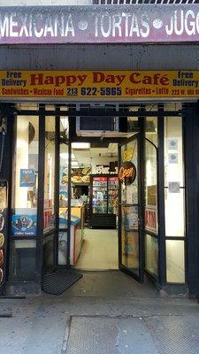 Storefront (01/28/17). #DTLA #HappyDayCafe #Snacks