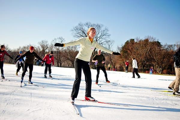 Learn to ski in our Ski School.