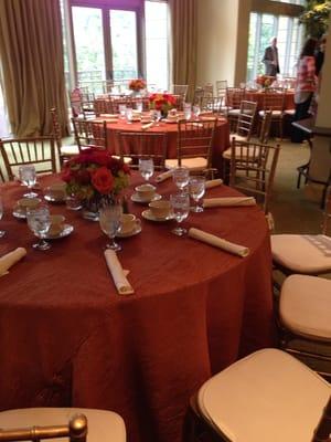 Party Room set up for brunch event