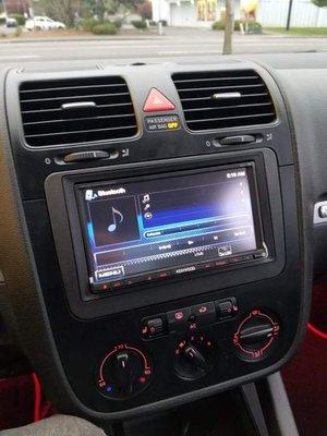 VW  Jetta double din install