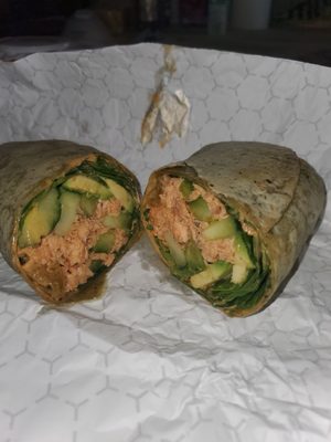 The Cajun salmon wrap