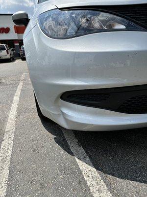 Front end dent