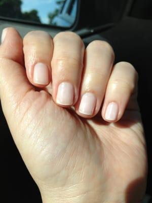 Love my fancy nude nails by Audrey!