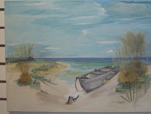 18 x 24 Water Color on Canvas       "LEFT BEHIND"   by  Artist  Al Boyle Contact studio for pricing and discounts