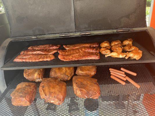 On the smoker