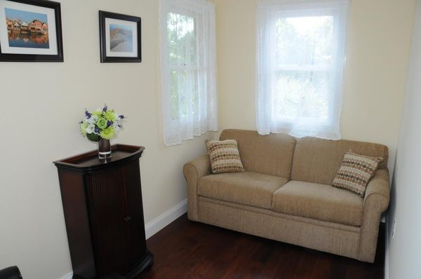 New Sitting Room/Sun Room with Full Sleeper Sofa