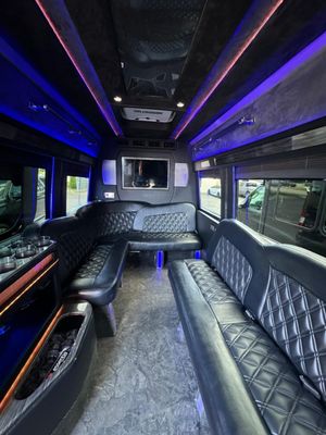 14 passenger Sprinter party van fully loaded for VIP events in the New York, New Jersey and Connecticut area.