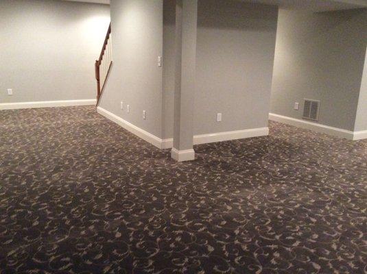 Wall to wall carpeting