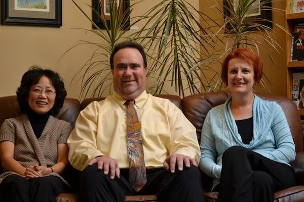 Meet our staff: Dr. In Yu, DOAM, LAc; Dr. Kelly Hubbard, D.C. and Fran Rodriguez, LMT