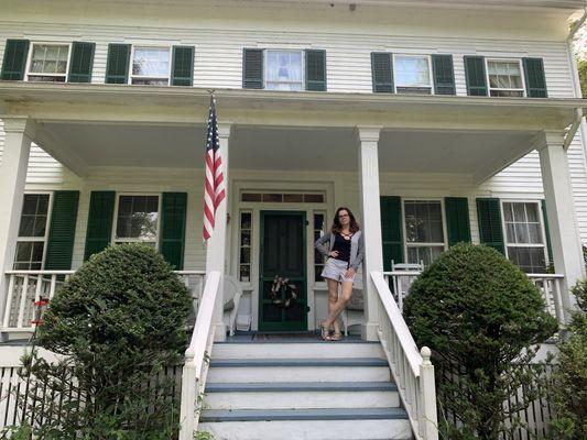 We enjoyed coffee in the morning on this lovely porch over looking the Delaware River.