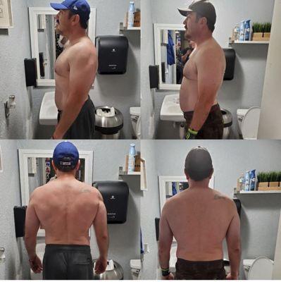 Great 2 month progress from our client Alex! Don't sit around and wish for it , you gotta work for it