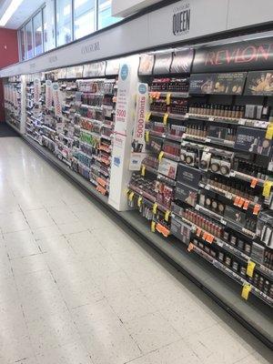 Huge cosmetics section