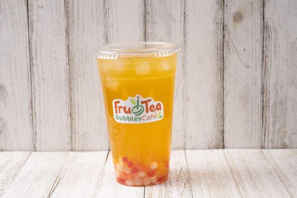 Passion Fruit Fruit Tea with Rainbow Pearls