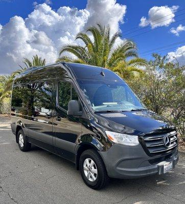 12 Passenger Mercedes-Benz Sprinter Van for rent.