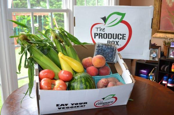 North Carolina fruits and veggies delivered to your door!  Pick a box or create your own!