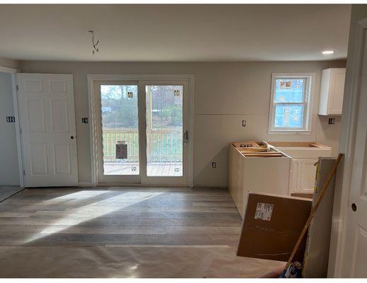 A kitchen almost ready for its new owner in Cecil County.