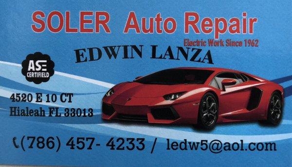 Soler auto repair since 1962 inc