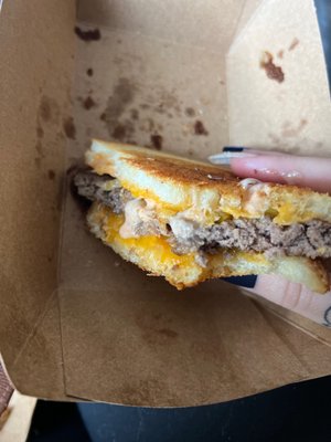 Patty melt with no onions.