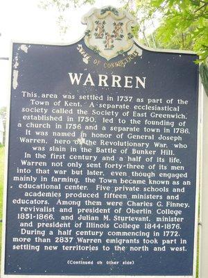 Warren Historical Marker