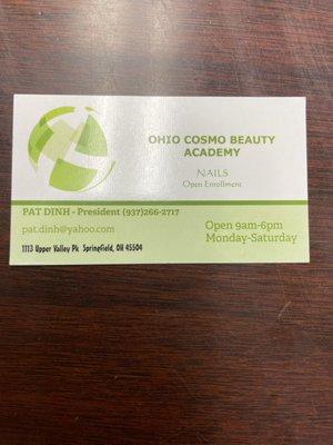 Ohio Cosmo Beauty Academy