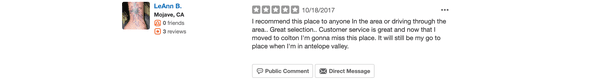 Customer Review