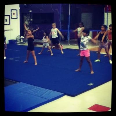 Tumbling 1 is getting warmed up!!! :)