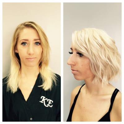 No damage platinum blonde thanks to Brazilian Blowouts B3!