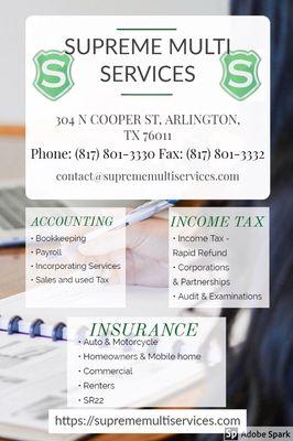 Services Summary, we do it all!!