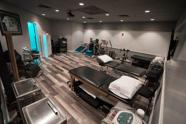 We have an entire physical therapy division that is run by one of the best PTs in all of Tampa.