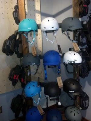 Helmets at The Board Room in Red Hook, NY.