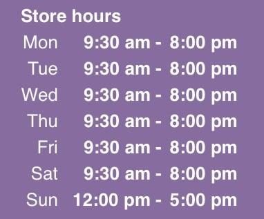 Store Hours