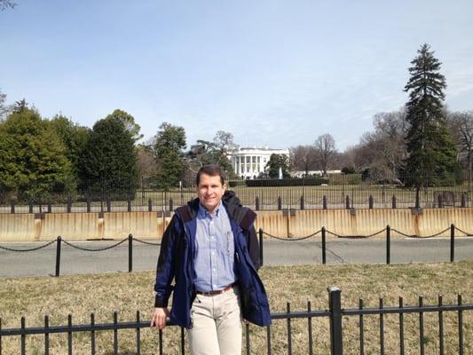 In front of the White House