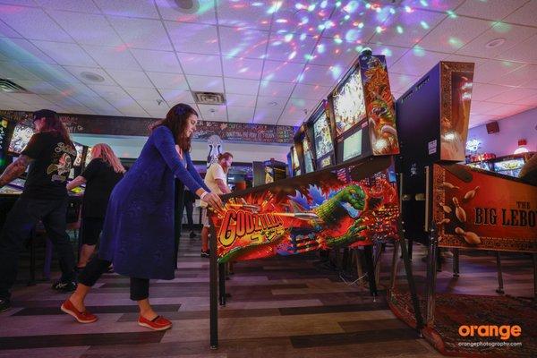 Godzilla pinball at The Pinball Lounge