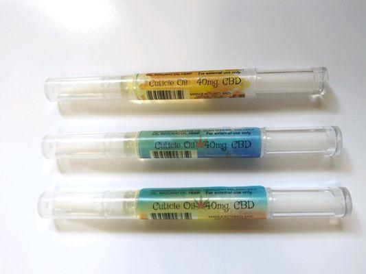 These are CBD nail cuticle pens. Bay Hemp Supply offers bulk cuticle oils.