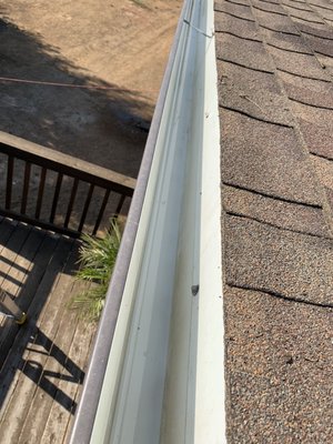 (After) Gutter cleaning